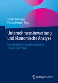 Cover: Unternehmensbewertung und &ouml;konomische Analyse - Springer Gabler