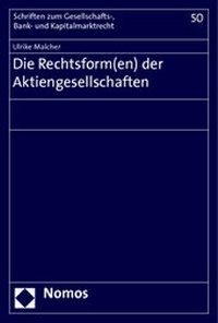 Abbildung von: Die Rechtsform(en) der Aktiengesellschaften - Nomos