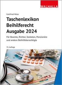 Abbildung von: Taschenlexikon Beihilferecht Ausgabe 2024 - Walhalla