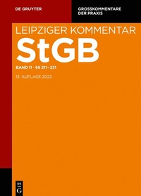 Abbildung von: Strafgesetzbuch. Leipziger Kommentar  - De Gruyter