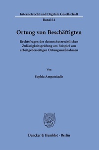 Abbildung von: Ortung von Beschäftigten - Duncker & Humblot