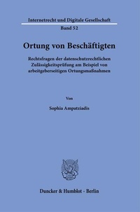 Abbildung von: Ortung von Beschäftigten - Duncker & Humblot