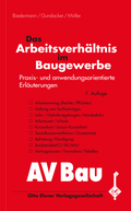 Cover: Das Arbeitsverh&auml;ltnis im Baugewerbe - Otto Elsner Verlag