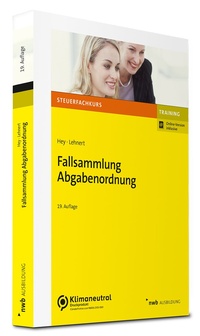 Abbildung von: Fallsammlung Abgabenordnung - NWB