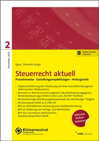 Abbildung von: Steuerrecht aktuell 2/2023 - NWB
