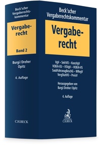Abbildung von: Beck'scher Vergaberechtskommentar - Band 2 - C.H.BECK
