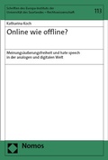 Cover: Online wie offline? - Nomos