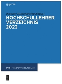 Abbildung von: Universitäten Deutschland - De Gruyter Saur