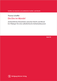 Enlarge image Cover: Die Ehe im Wandel - Wolfgang Metzner Verlag