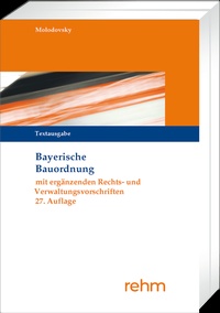 Abbildung von: Bayerische Bauordnung Textausgabe - Rehm