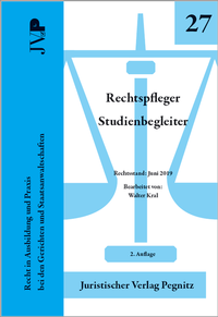 Enlarge image Cover: Rechtspfleger Studienbegleiter - Juristischer Verlag Pegnitz
