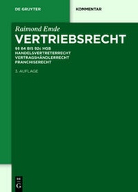 Abbildung von: Vertriebsrecht - De Gruyter