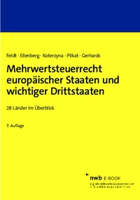 Abbildung von: Mehrwertsteuerrecht europäischer Staaten und wichtiger Drittstaaten - NWB
