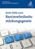 Cover: Erste Hilfe zum Barrierefreiheitsst&auml;rkungsgesetz - C.H.BECK