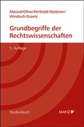 Cover: Grundbegriffe der Rechtswissenschaften - Manz