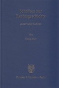 Cover: Schriften zur Rechtsgeschichte - Duncker & Humblot