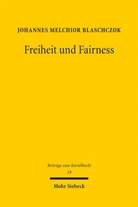 Abbildung von: Freiheit und Fairness - Mohr Siebeck