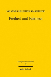 Abbildung von: Freiheit und Fairness - Mohr Siebeck