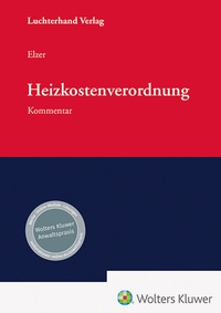 Abbildung von: Heizkostenverordnung - Luchterhand