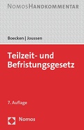 Cover: Teilzeit- und Befristungsgesetz - Nomos