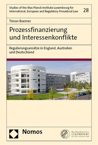 Abbildung von: Prozessfinanzierung und Interessenkonflikte - Nomos