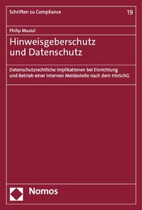 Abbildung von: Hinweisgeberschutz und Datenschutz - Nomos