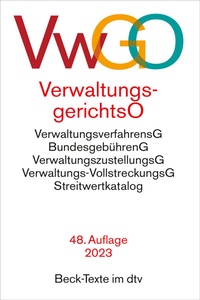 Abbildung von: Verwaltungsgerichtsordnung, Verwaltungsverfahrensgesetz: VwGO - dtv