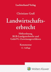 Abbildung von: Das Landwirtschaftserbrecht - Luchterhand