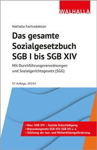 Abbildung von: Das gesamte Sozialgesetzbuch SGB I bis SGB XIV - Walhalla