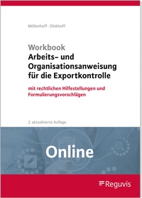 Abbildung von: Workbook Arbeits- und Organisationsanweisung für die Exportkontrolle (Online) - Reguvis Fachmedien
