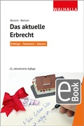 Cover: Das aktuelle Erbrecht - Walhalla