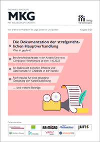 Abbildung von: MkG-Fachinfomagazin Ausgabe 05/23 - FFI-Verlag