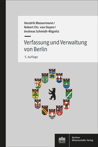 Abbildung von: Verfassung und Verwaltung von Berlin - Berliner Wissenschafts-Verlag