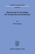 Bild: Besteuerung als Grundlage f&uuml;r Demokratie und Rechtsstaat - Duncker & Humblot