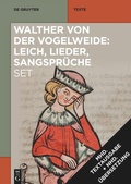 Cover: Set: Walther von der Vogelweide: Leich, Lieder, Sangspr&uuml;che - De Gruyter