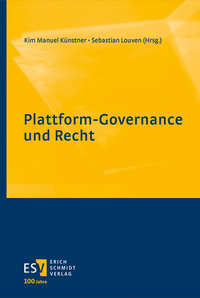 Abbildung von: Plattform-Governance und Recht - Erich Schmidt Verlag