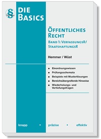 Abbildung von: Basics Öffentliches Recht - Hemmer-Wüst