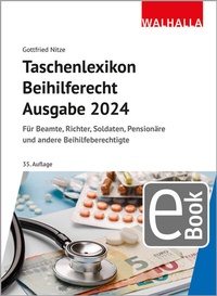 Abbildung von: Taschenlexikon Beihilferecht Ausgabe 2024 - Walhalla