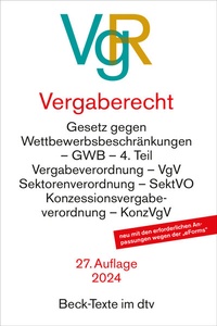 Enlarge image Cover: Vergaberecht: VgR - dtv