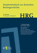 Cover: Handw&ouml;rterbuch zur deutschen Rechtsgeschichte (HRG) - Erich Schmidt Verlag