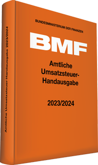 Abbildung von: Amtliche Umsatzsteuer-Handausgabe 2023/2024 - Stollfuß
