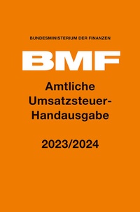 Abbildung von: Amtliche Umsatzsteuer-Handausgabe 2023/2024 - Boorberg
