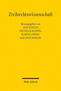 Abbildung von: Zivilrechtswissenschaft - Mohr Siebeck