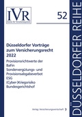 Cover: D&uuml;sseldorfer Vortr&auml;ge zum Versicherungsrecht 2022 - VVW Verlag Versicherungswirtschaft