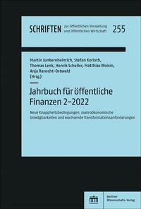 Abbildung von: Jahrbuch für öffentliche Finanzen 2-2022 - Berliner Wissenschafts-Verlag