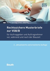Enlarge image Cover: Rechtssichere Musterbriefe zur VOB/B - DIN Media