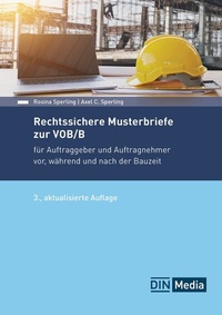 Abbildung von: Rechtssichere Musterbriefe zur VOB/B - DIN Media