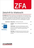 Bild: Zeitschrift f&uuml;r Arbeitsrecht - ZFA - Otto Schmidt Verlag