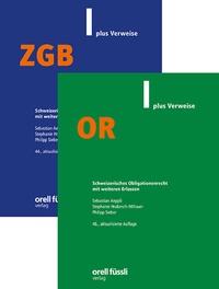 Abbildung von: ZGB/OR plus Verweise Kombipaket - Orell Füssli Verlag