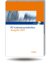 Abbildung von: PC-Lohnsteuertabellen 2015 Einzelplatzversion - Rehm